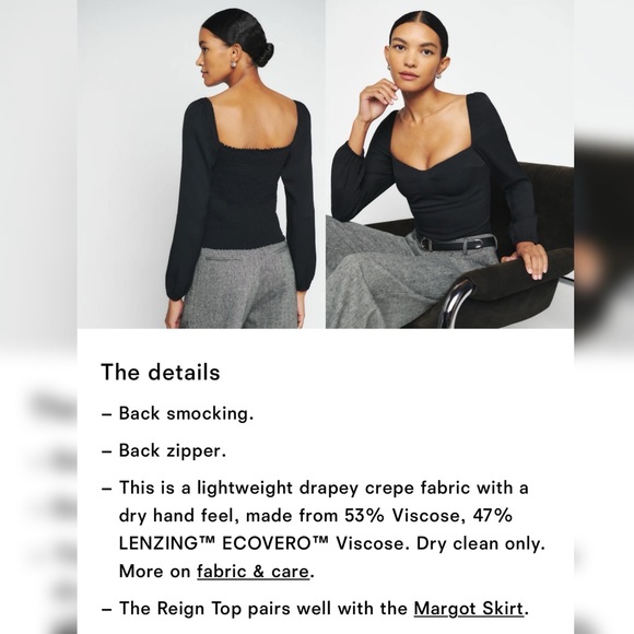 NWT REFORMATION REIGN TOP - Picture 5 of 5